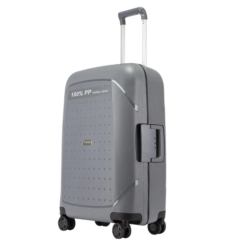 valise à roulettes ultralégère, 100% pp, anti-grattage, bagage à roulettes, spinner, valise de voyage rigide, 20 po, 24 po, 28 po