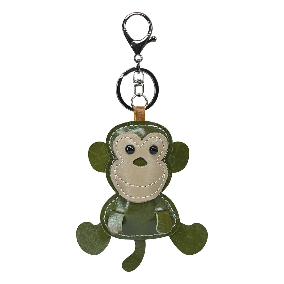 nouveau mignon singe en cuir de vache porte-clés mini hommes et femmes sac à main pendentif à la mode porte-clés sac à bagages pièces accessoires