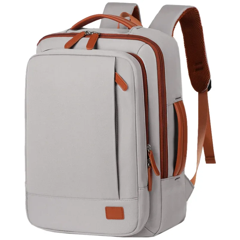 sac à dos scolaire polyvalent de couleur unie, bretelles confortables, design multi-couches pour le campus, la ville et les courts trajets