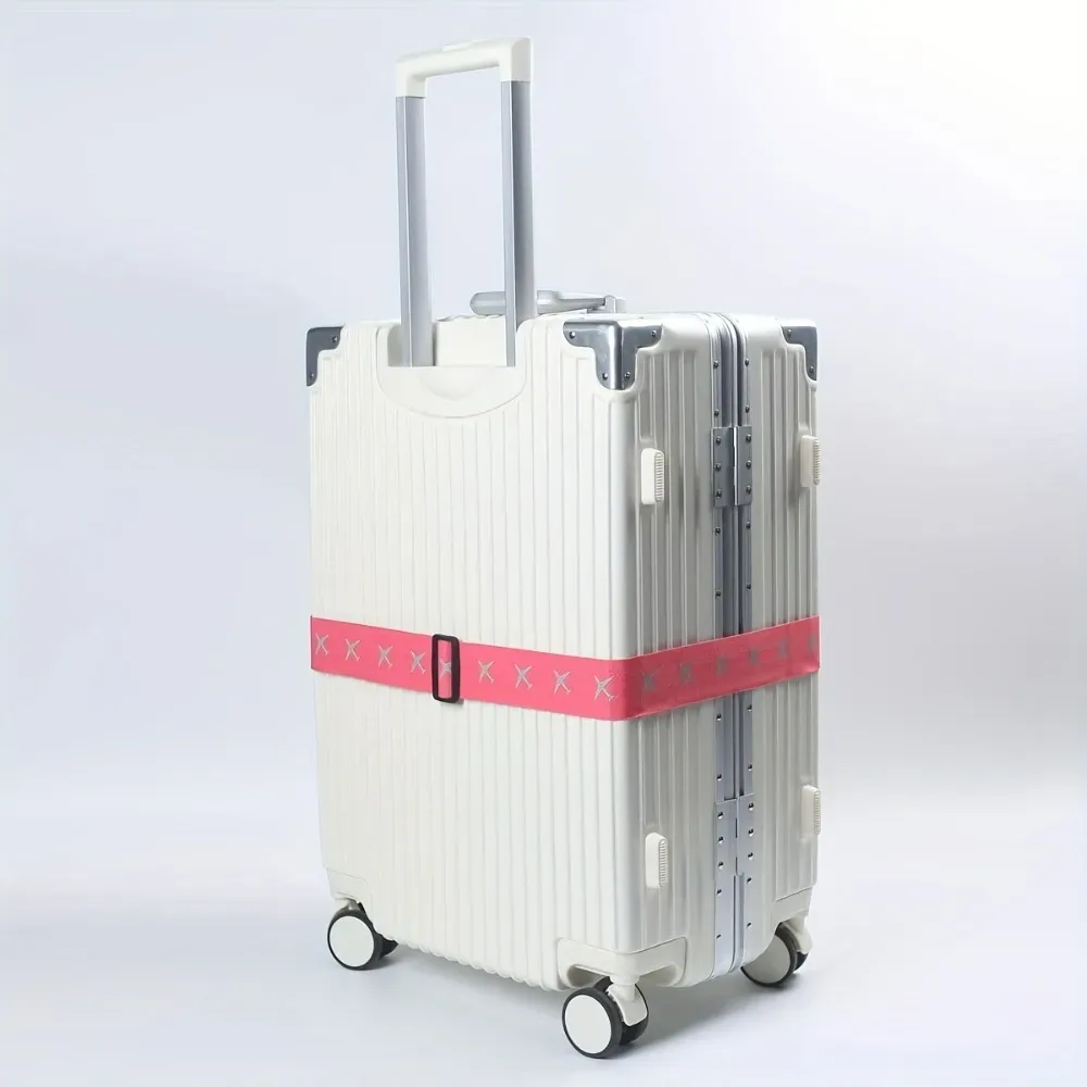 sangle de bagage portable légère multicolore avec verrouillage par mot de passe, sangle d'emballage lumineuse, sangle de bagage réfléchissante, verrouillage par mot de passe