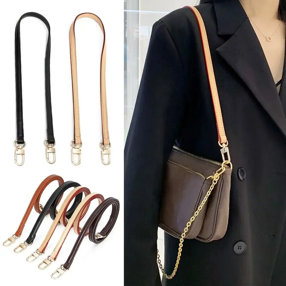 sangle de sac en cuir tendance, remplacement, réglable, ceinture de sac à main, couleur unie, fine, sangle de sac à bandoulière, accessoires de sac de haute qualité
