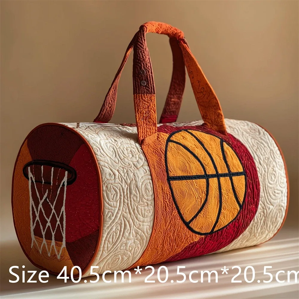 sac de sport matelassé imprimé en 3d pour le basketball, grande capacité, sac de voyage, sac de gym, sac de week-end, sac de nuit pour les fans de basketball unisexes