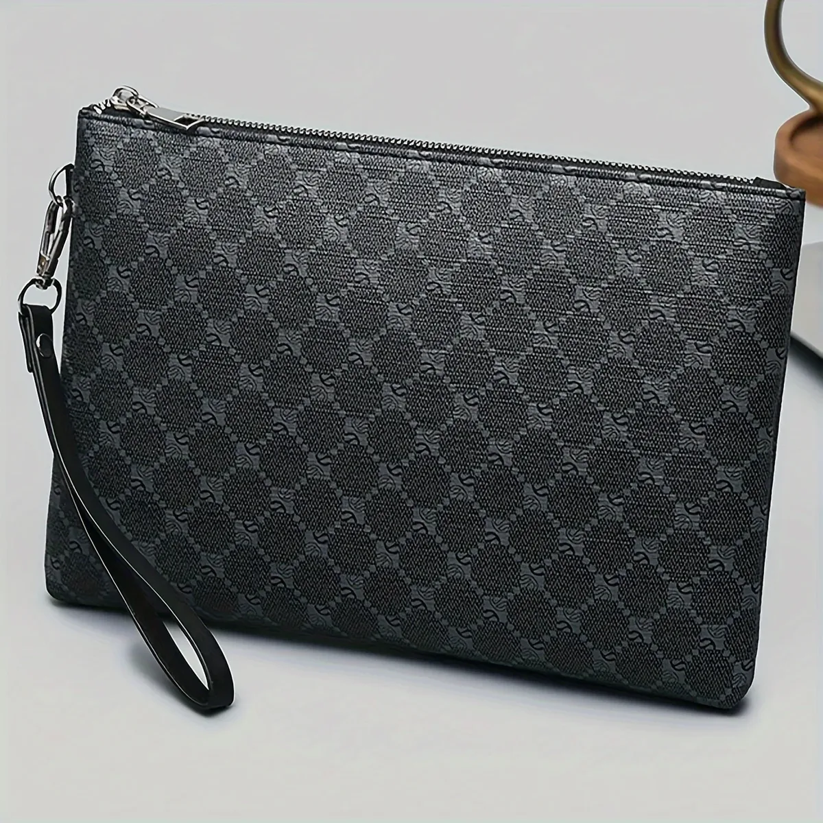 pochette en pu pour hommes, grand portefeuille d'affaires, sac de poignet, grand porte-monnaie, sac de rangement