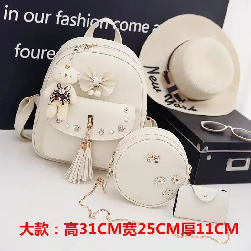 sac dos cuir synthétique gris motif géométrique relief bandoulière amovible porte-monnaie inclus voyage femme