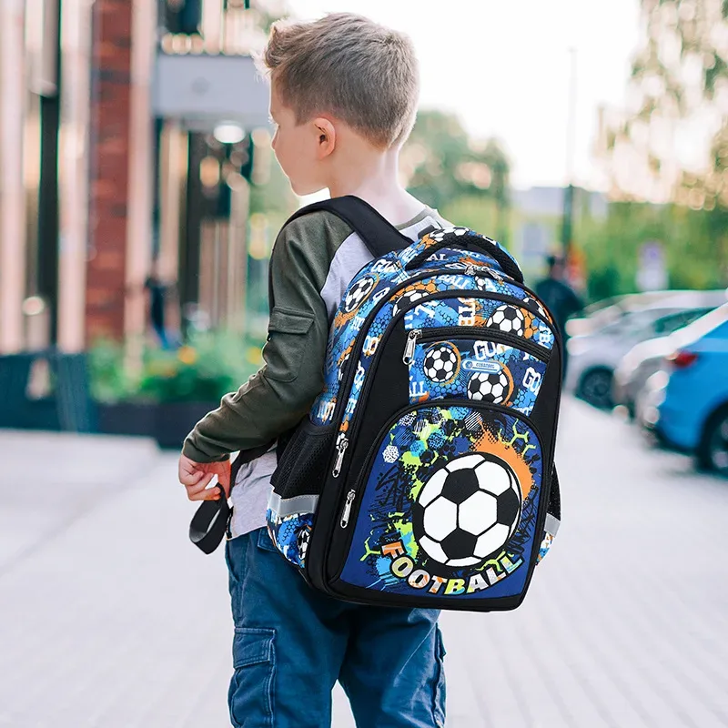 Impression Football sac à dos pour enfants cartable sac à dos voyage sacs d'école pour adolescents Mochila Escolar Infantil Menino