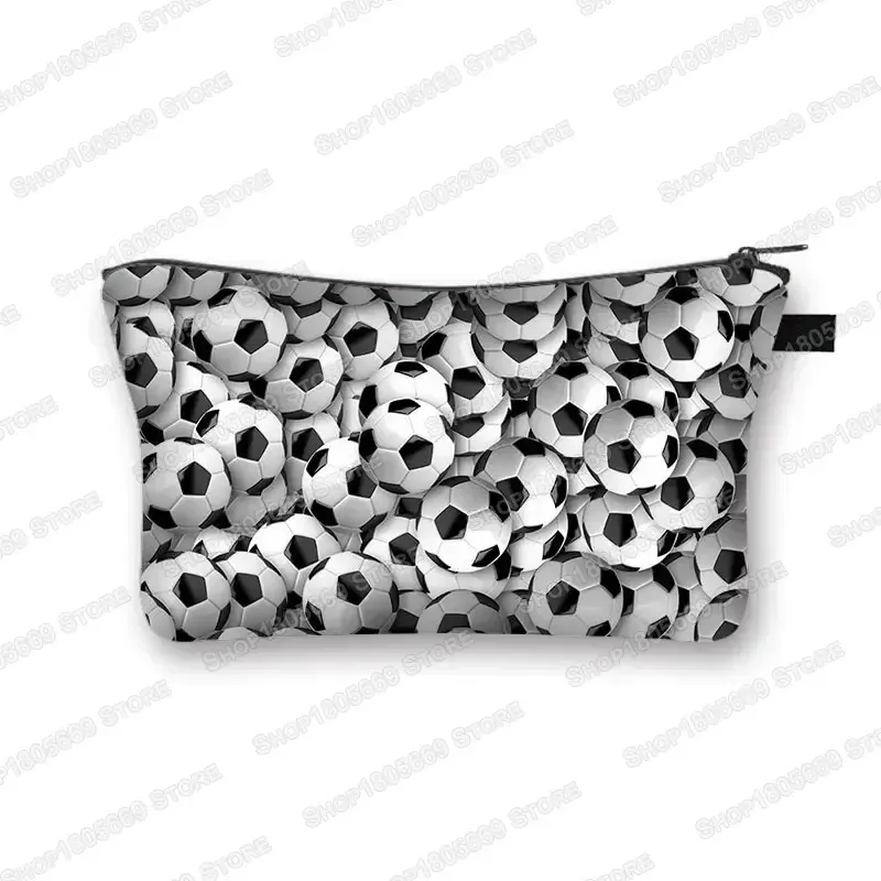 trousse à cosmétiques pour football, baseball, basket-ball, trousse de toilette de loisirs, trousse de maquillage pour femmes, petite pochette pour rouge à lèvres, sacs à cosmétiques