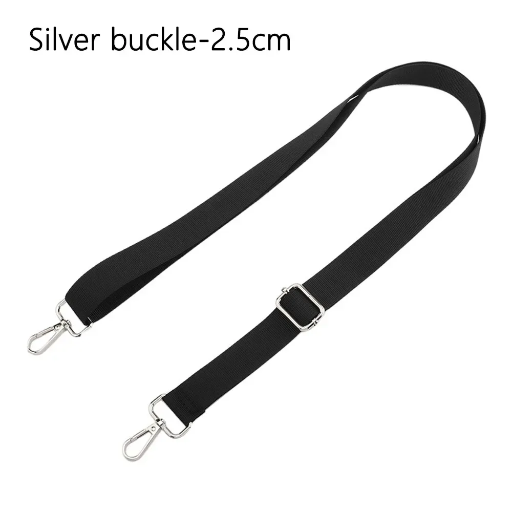 sangle de sac à main en nylon noir pour femme, poignées de remplacement réglables, ceinture amovible, poignée de sac messager, largeur de 3.8cm