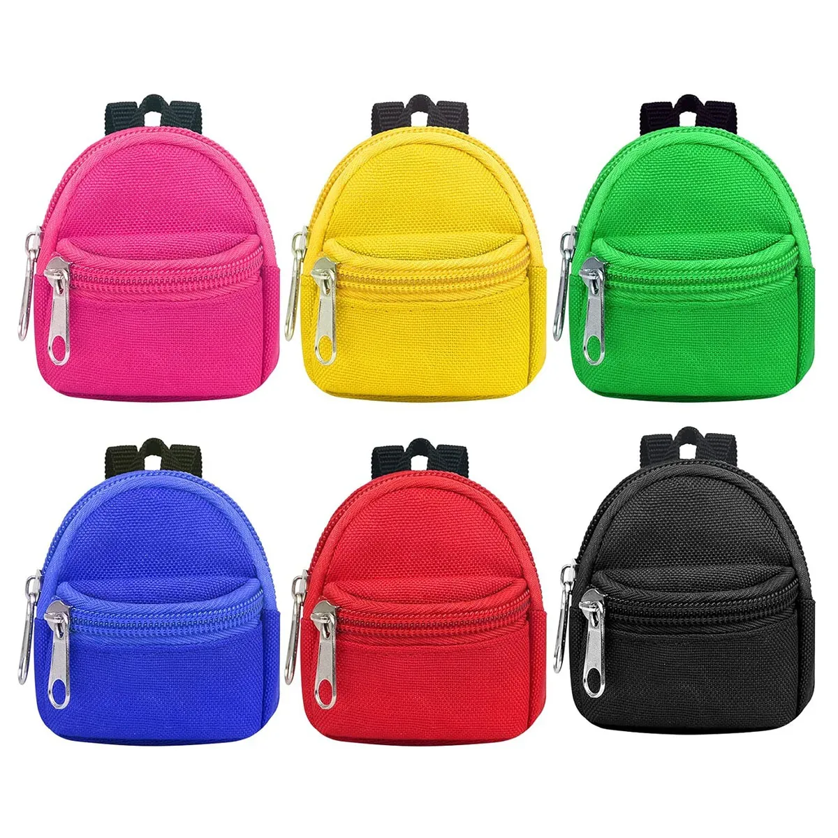 sac dos nylon petit format ovale fermeture glissière poche latérale double épaule poches latérales couleur vivante usage voyage