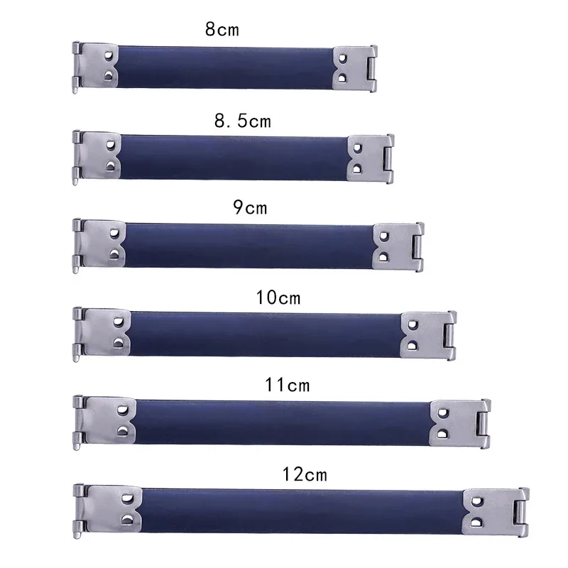 attache métallique bande bleue clips dorés accessoires sac main bricolage fermoir verrouillage rechange voyage couture vintage
