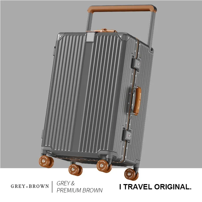 bunnyfly valise large poignée valise de voyage hommes 20 24 bagage à main femmes pc cadre en aluminium boîtier de chariot