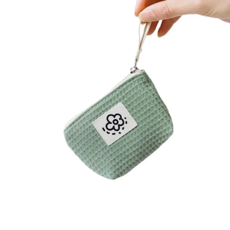 sac de rangement japonais mignon et simple en forme de gaufre, sac à main pour femme
