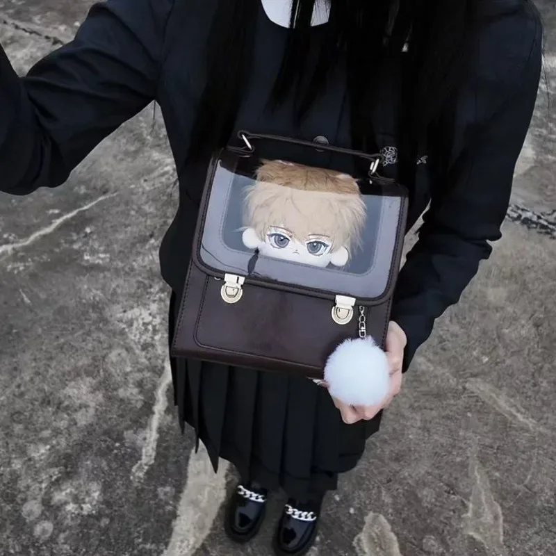 sac à bandoulière vintage harajuku punk gothique, sac sous le bras tendance, sacs à main esthétiques y2k, sacs ita transparents décontractés pour femmes