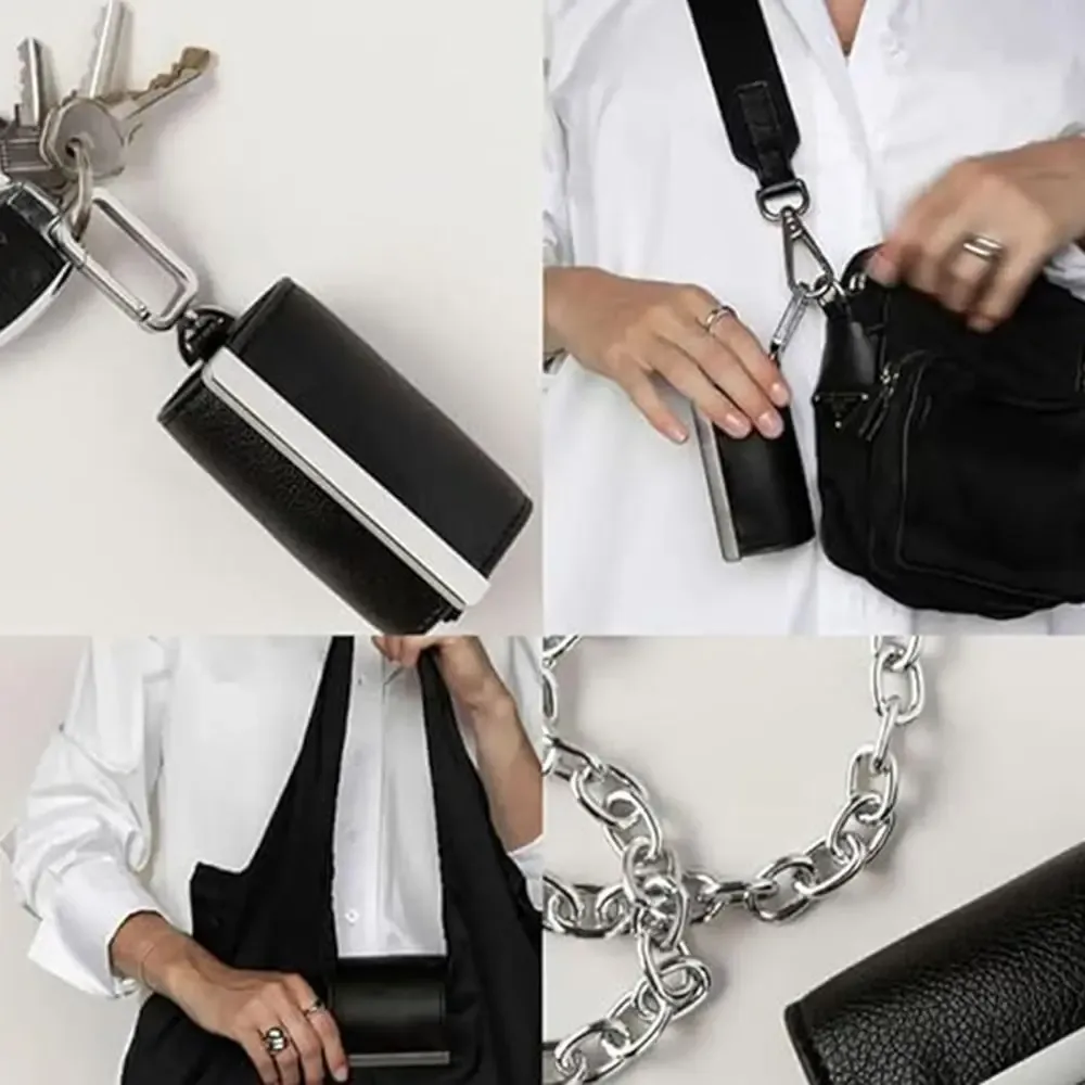 nouveau mini sac fourre-tout porte-clés pliable avec porte-clés sac à provisions extensible réutilisable supermarché sac écologique pour voyage
