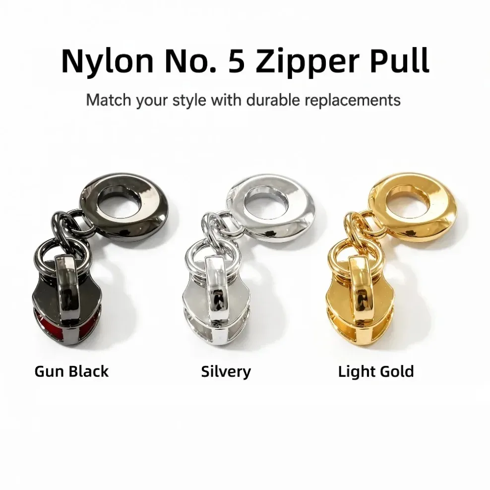 bouton fermeture éclair métal noir argent doré variante couleur kit réparation couture accessoire voyage