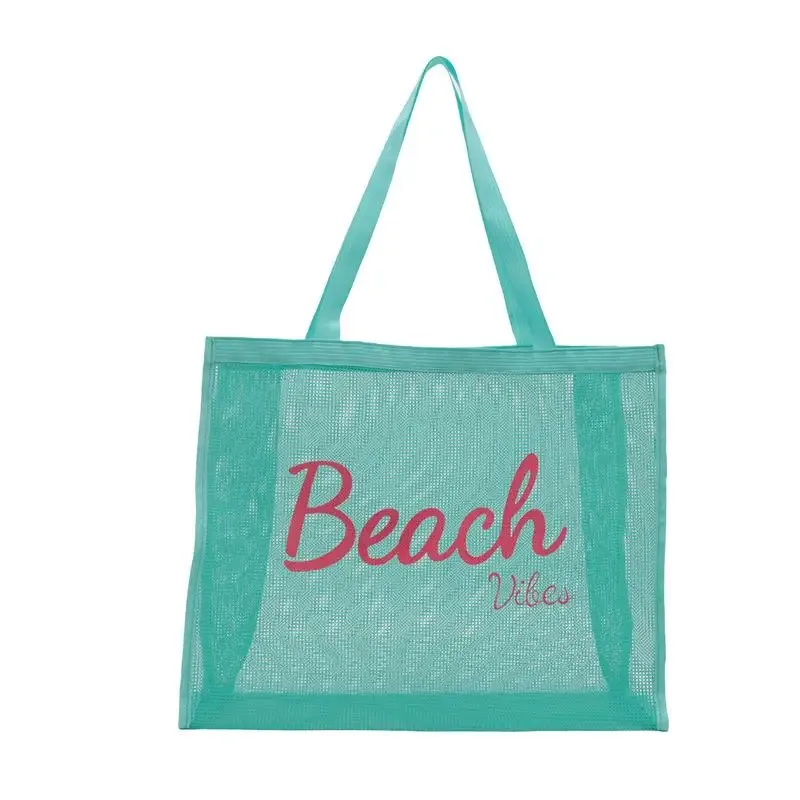 grand sac fourre-tout réutilisable en maille pour femme, idéal pour la piscine, les voyages/natation, sac de rangement à séchage rapide pour la douche, plage