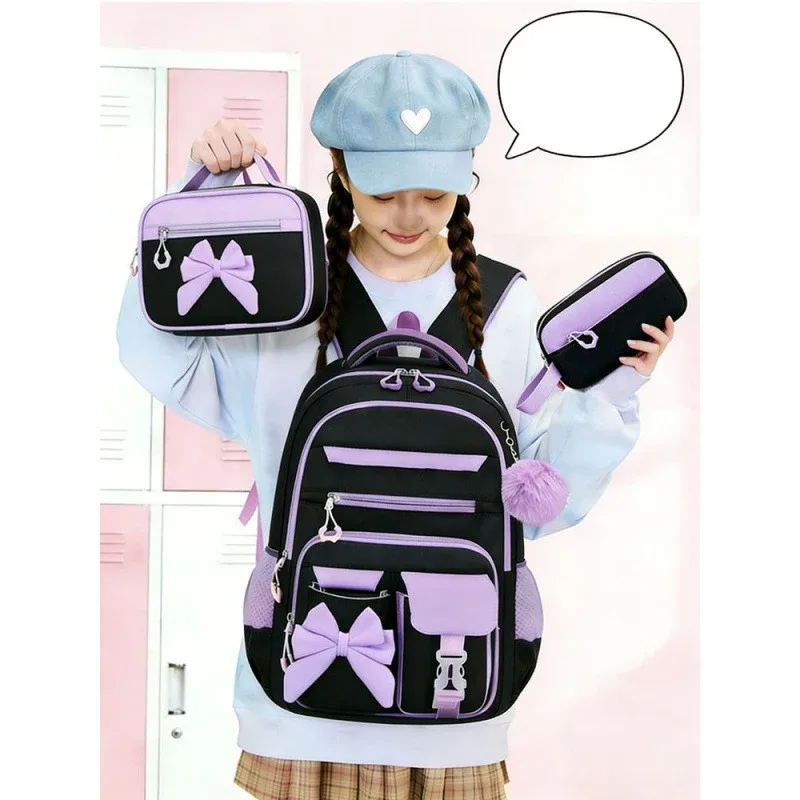 sac dos oxford université motif papillon violet blanc rose imperméable poche limon poche integree courbe dos voyage quotidien transport