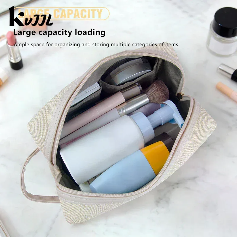 sac à main simple et tendance de grande capacité, trousse de maquillage portable, sac de rangement pour articles de toilette de voyage, sacs cosmétiques imperméables, organisateur