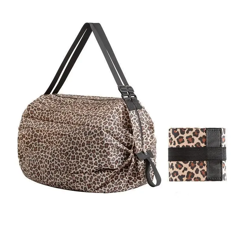 sac de rangement pliable avec poignée, sacs à main de voyage portables camouflage, sac de shopping de grande capacité