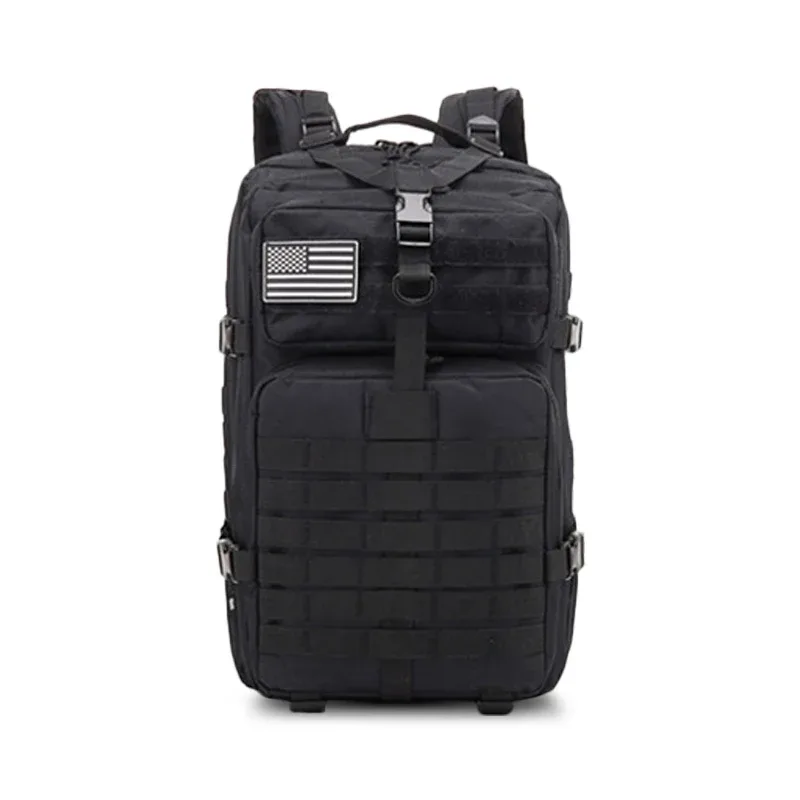 sac dos oxford nylon noir solide 36 55 litres ceinture coussin air normcore minimaliste voyage