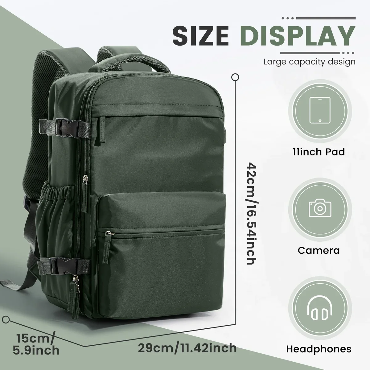 sac de cabine ryanair 40x30x20, sac à dos de compression sous vide pour homme, bagage à main, sac à dos pour ordinateur portable, sac de rangement sous vide pour vêtements 42x29x15