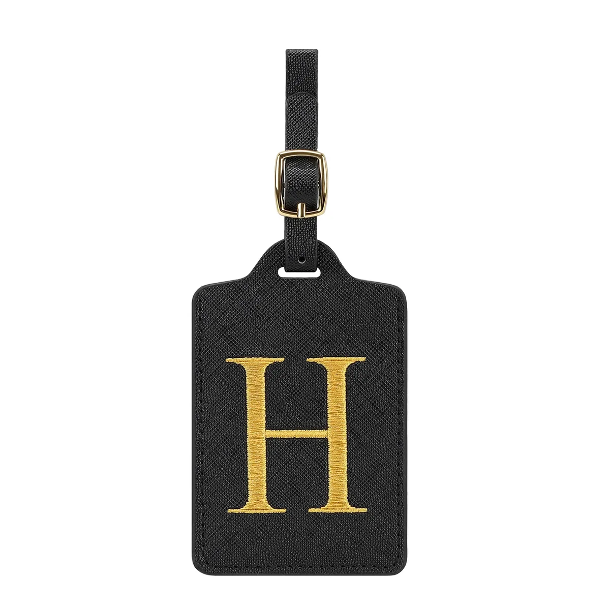 étiquette de bagage personnalisée avec 26 lettres, étiquette de nom initiale pour valise, accessoires de voyage anti-perte, adaptée aux voyages, à l'école