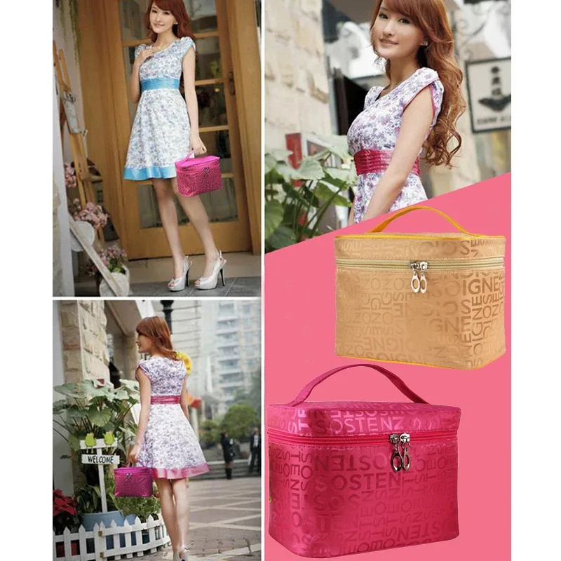 sac à cosmétiques pliable avec lettres 2021, trousse de toilette étanche pour femmes, nécessaire de lavage, sac de rangement de voyage, sacs de maquillage professionnels cq95