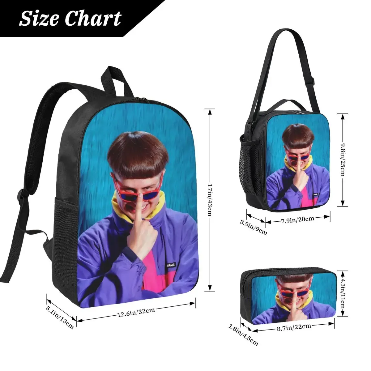 sac à dos pour enfants rip oliver tree 1993-2026, boîte à lunch, trousse à crayons pour garçons et filles, ensemble de sacs à dos scolaires