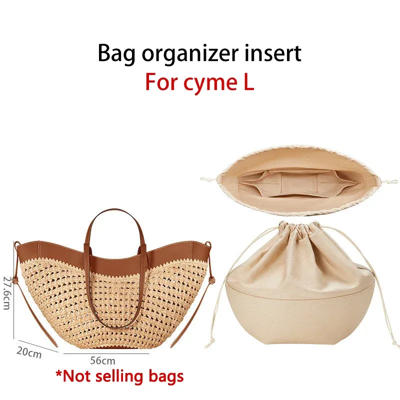insert organisateur de sac à cordon pour cyme – accessoire de sac intérieur durable et tendance pour rangement et modification