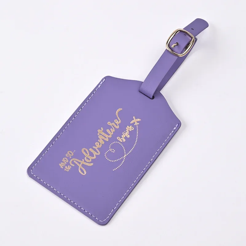 étiquette de bagage de voyage en pu, nouveau modèle de lettre, étiquettes de carte d'embarquement, étiquette de valise, accessoires de voyage, 2024