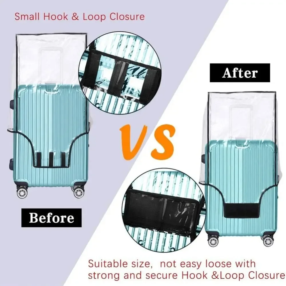 nouvelle housse de protection portable pour bagages de voyage 18-30 pouces, housse de valise transparente en pvc, accessoires de voyage