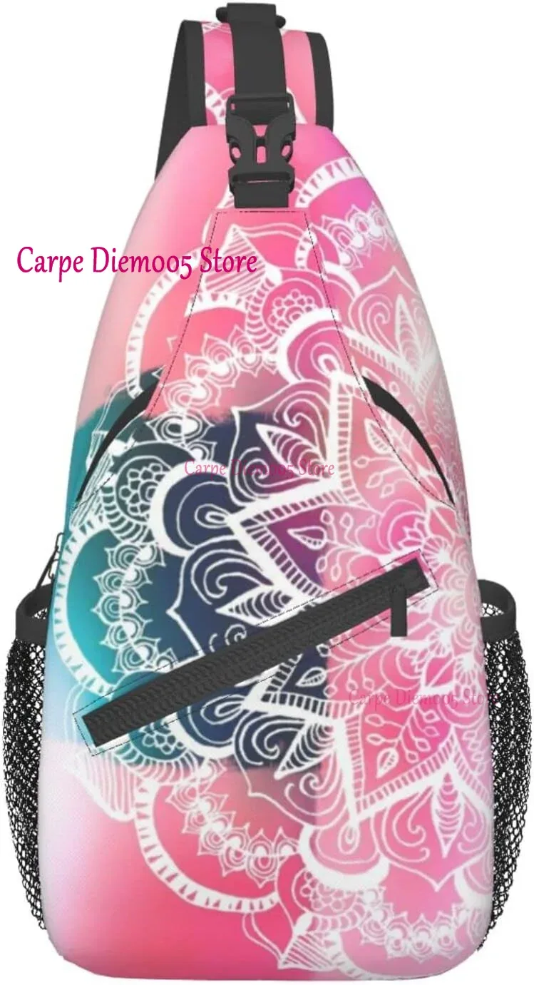 sac à bandoulière bandana paisley noir pour sac à dos à bandoulière sac de poitrine décontracté sac à dos pour randonnée marche vélo voyage cyclisme