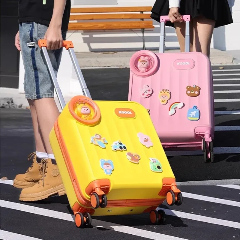 valise à roulettes pour enfants, bagage à main pour petits garçons et filles, cabine de voyage, valise à roulettes, 16 pouces, nouveau, 2025
