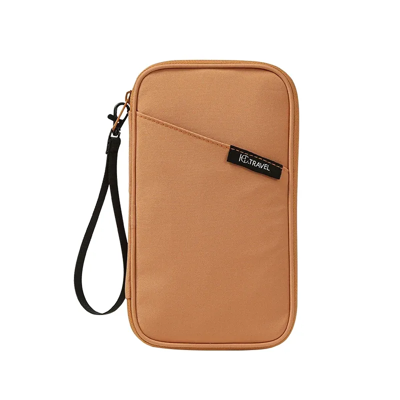 sac de rangement de portefeuille de porte-passeport bloquant rfid familial-organisateur de documents de voyage avec étui pour cartes de crédit sac de voyage essentiel