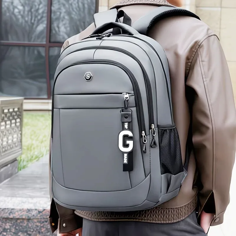sac à dos oxford résistant à l'usure, sac pour ordinateur portable multi-zippé de grande capacité pour hommes et femmes, pour le travail, l'école et les voyages en plein air