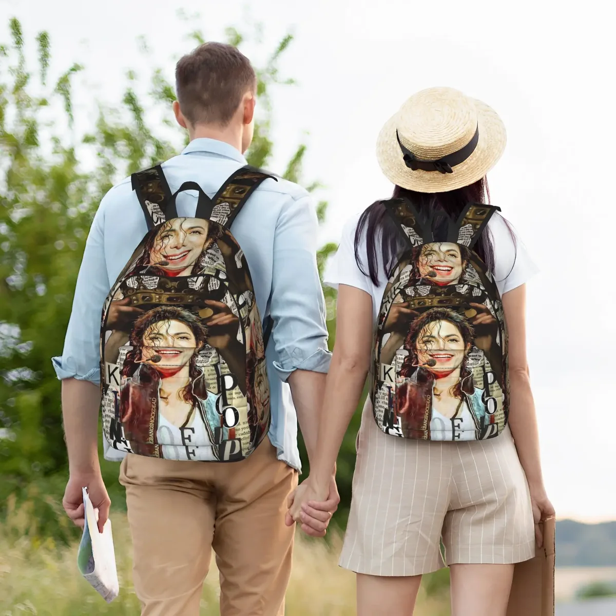 sac à dos michael jacksons musical movie 2026 pour hommes et femmes, sac à dos d'école secondaire, sac à dos professionnel, sacs en toile pour ordinateur portable, sport