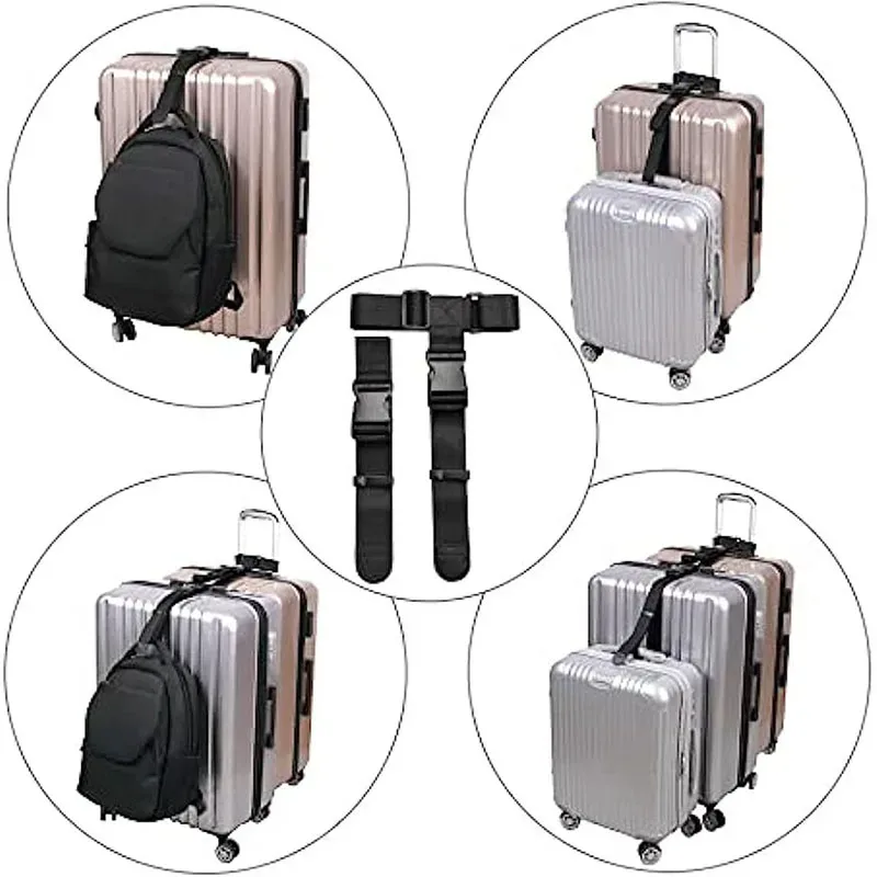 sangle de bagage de voyage ceintures de valise ceinture de sac de voyage télescopique élastique pour valise ceinture fixe sangle de boucle de voyage ceintures de bagages
