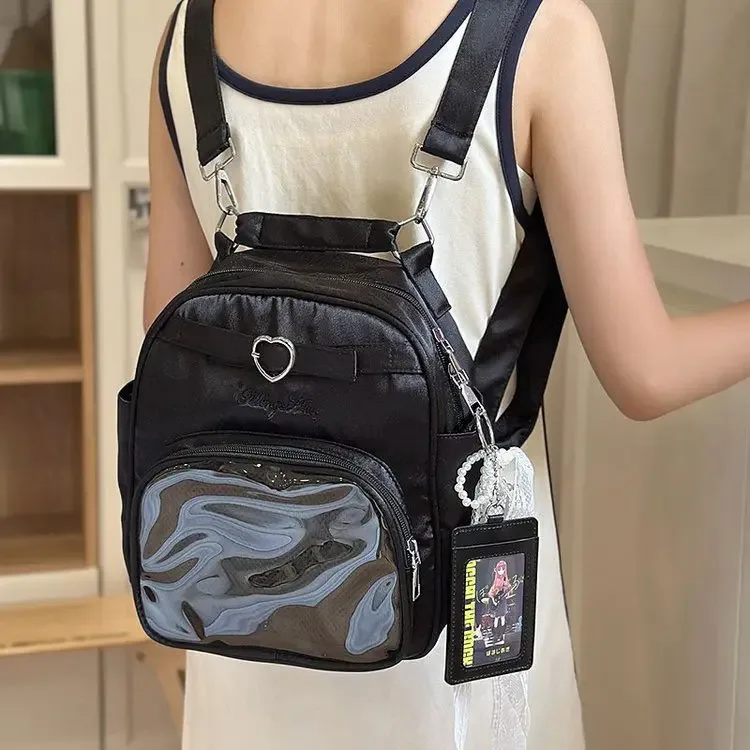 nouveau sac ulzzang y2k ita pour fille mignonne, sac à dos de grande capacité style preppy pour les déplacements quotidiens, sac à bandoulière décontracté à une épaule