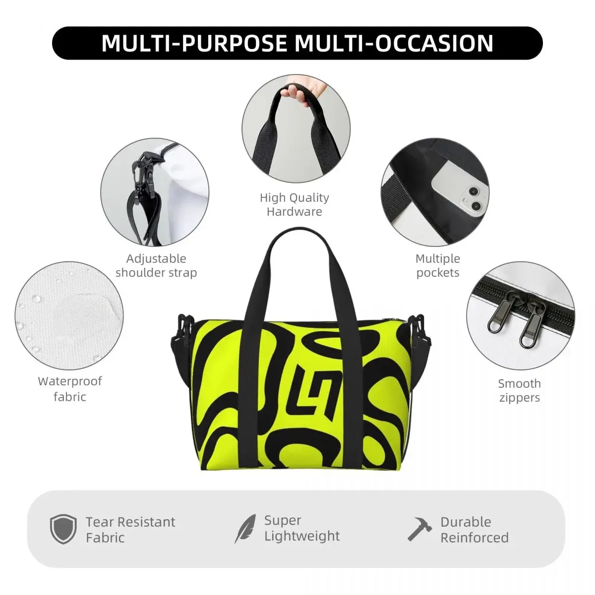 personnalisé f1 2024 - lando norris # 4 sacs de voyage de plage, fourre-tout de grande capacité pour salle de sport, yoga, sac à bandoulière de shopping pour femmes