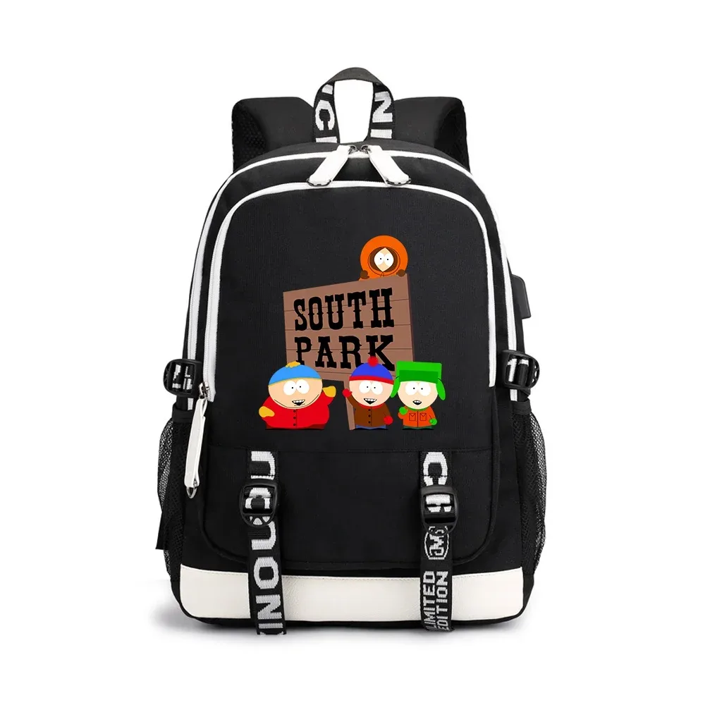 sac à dos imprimé anime s-souths parks, sac à dos d'école, sac à dos d'extérieur, sacs à dos pour ordinateur portable pour adolescents, sacs de voyage, sac à dos de voyage
