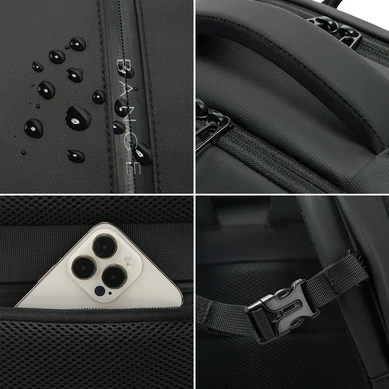 sac à dos pour ordinateur portable bange, nouvelle arrivée, grande capacité, léger, imperméable, 15,6 pouces, pour hommes, adolescents, sac d'école
