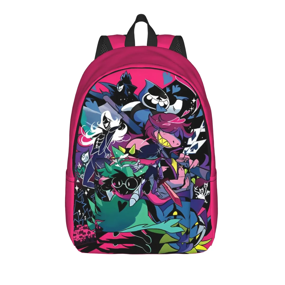 sac à dos de jeu deltarunes pour hommes, femmes, adolescents, lycéens, randonnée, voyage, sac à dos de jour, sacs en toile pour ordinateur portable avec poche