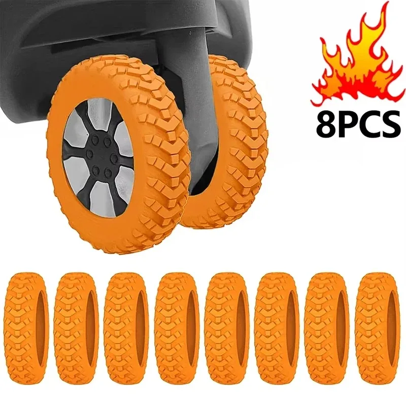 protection roue caoutchouc tôle ondulée bruit réduction voyage accessoire remplacement noir orange bleu rose jaune violet