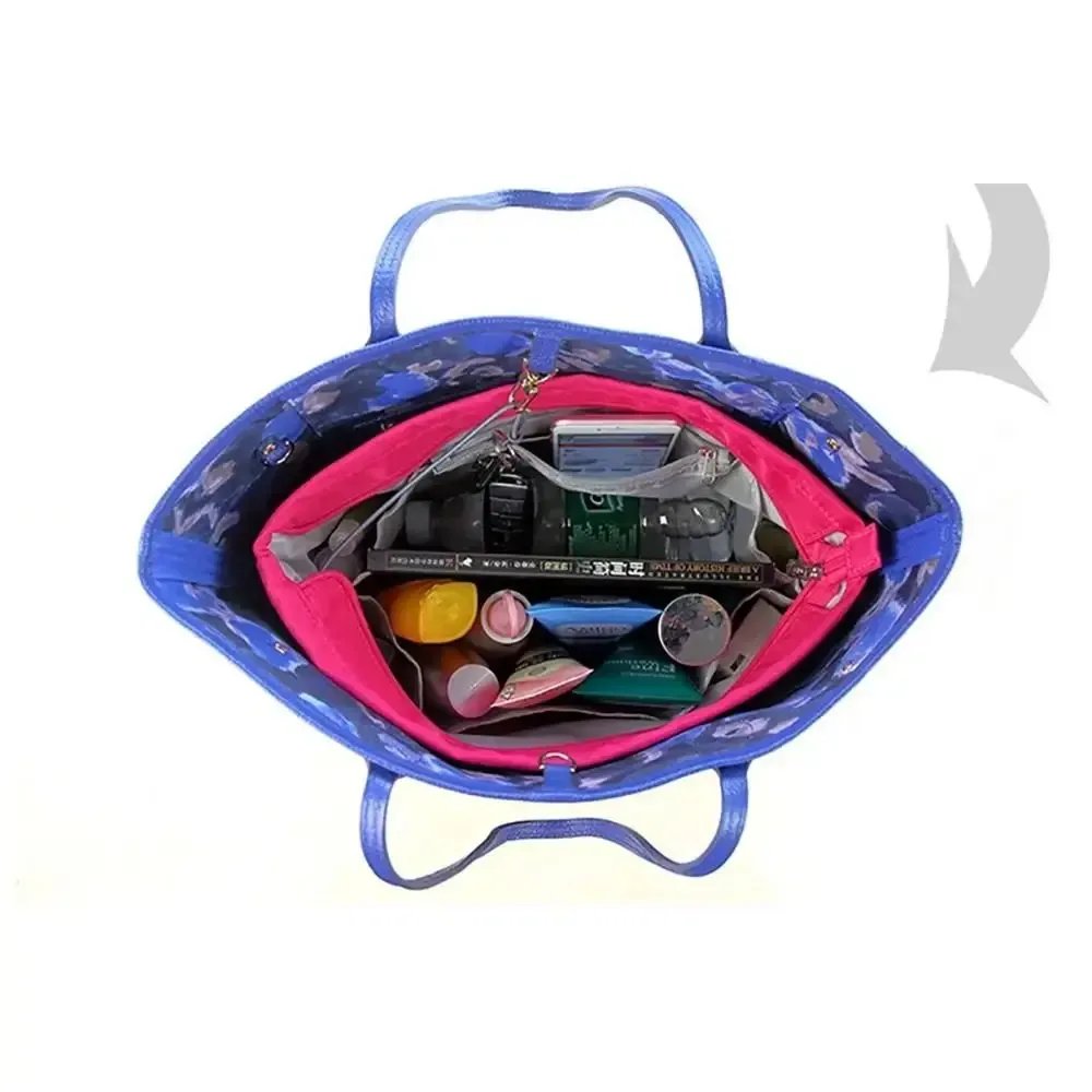 sac de rangement pour cosmétiques avec fermeture éclair, sac à main multifonctionnel à plusieurs poches, sac intérieur de couleur unie