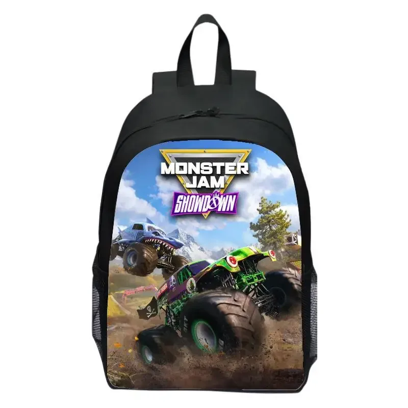 monster jam truck sac à dos pour enfants sac à dos d'école primaire sac à dos de maternelle étudiants masculins et féminins