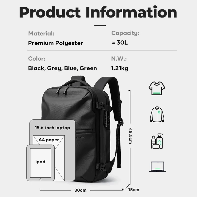 sac dos oxford université noir beige dore marron résistant vol compartiment ordinateur portable poche limon bandoulière arquée fermeture éclair étanche voyage