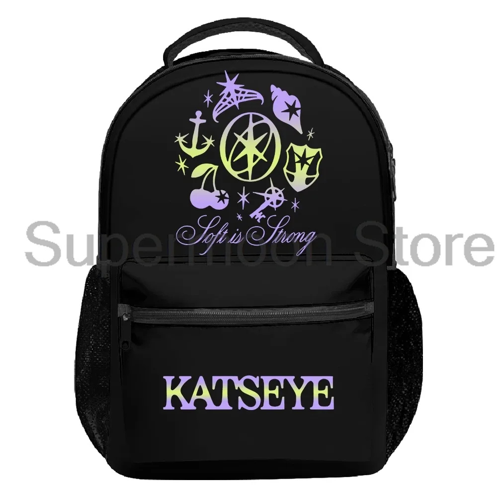 kpop katseye soft is strong sac à dos 2025 beau chaos tour femmes hommes sac à dos sac de voyage décontracté unisexe sac à dos en plein air