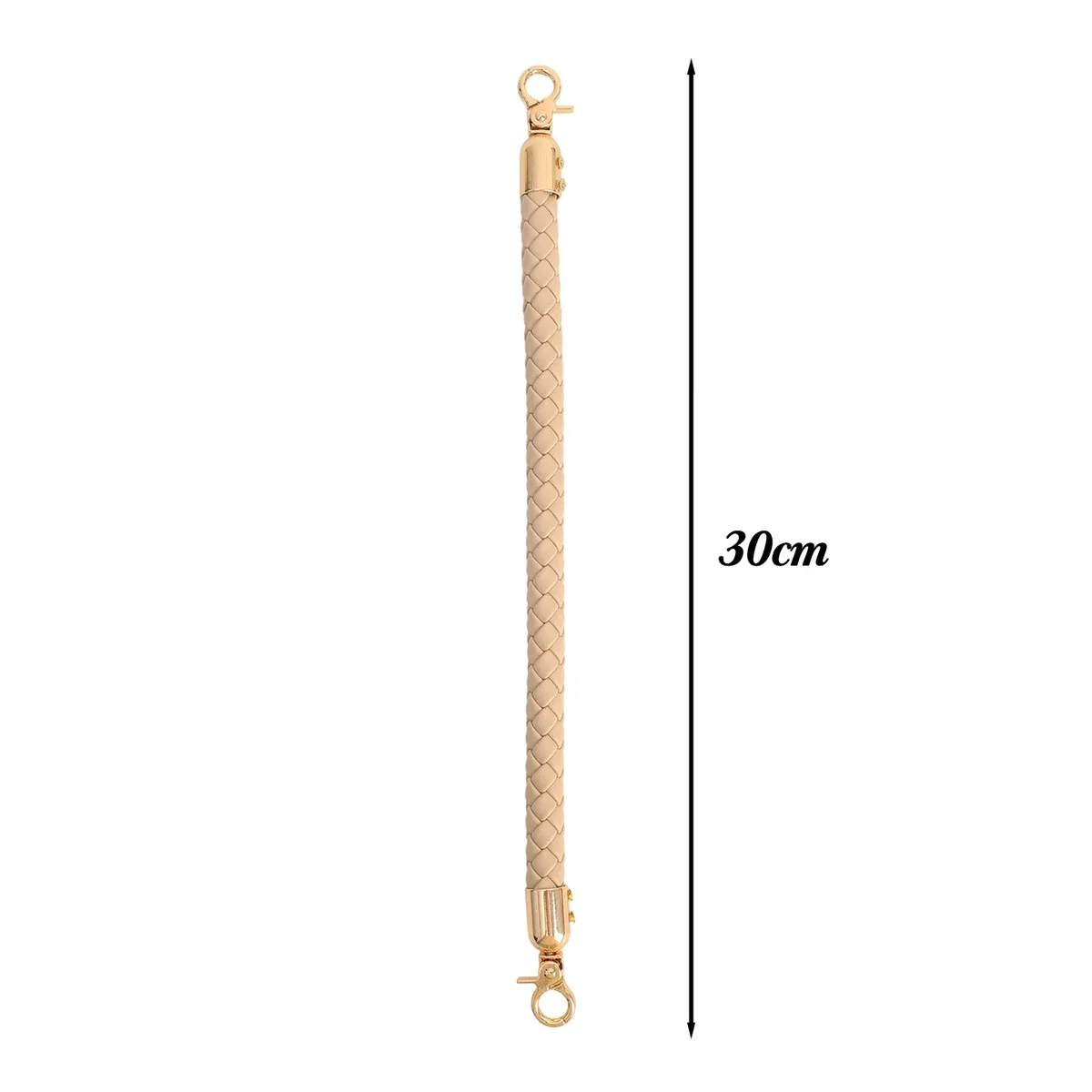 2/1 pièces 30cm en cuir pu tressé sac à bandoulière sangle sac poignées courtes bricolage remplacement sac à main poignée pour sac à main ceinture accessoires