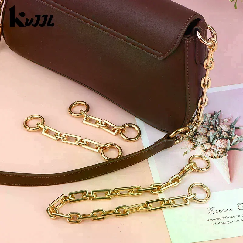 chaîne extension sangle sac métal dore marron rose voyage accessoire personalisation sac main bandoulière