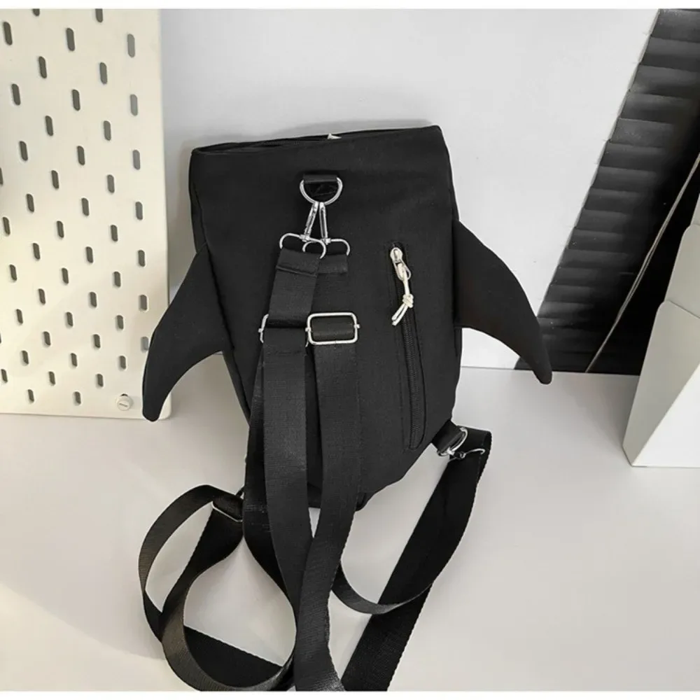 sac à dos shark à sangle réglable, design unique, nouveau design, grande capacité, modèle unisexe, style polyvalent