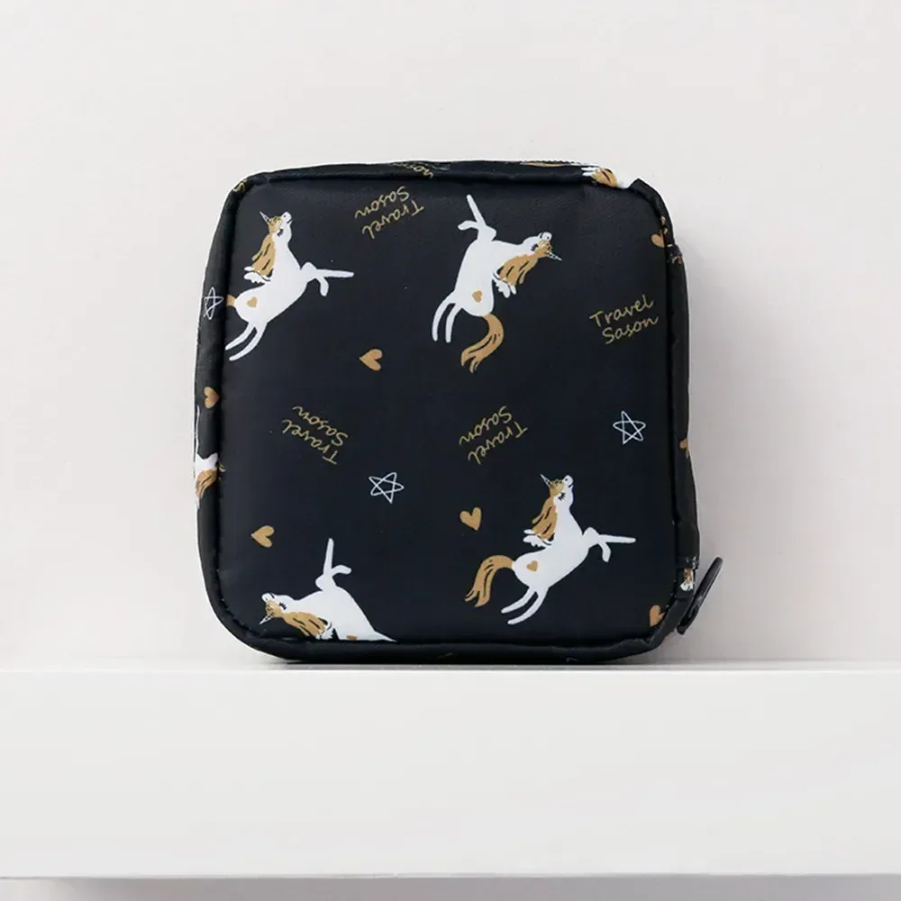 sac de rangement multifonction portable pour serviettes hygiéniques, pochette pour tampons, sac cosmétique, organisateur de maquillage, sacs pour serviettes hygiéniques pour filles